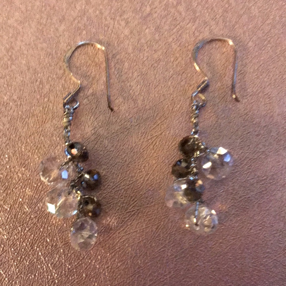Artisan hand crafted crystal earrings